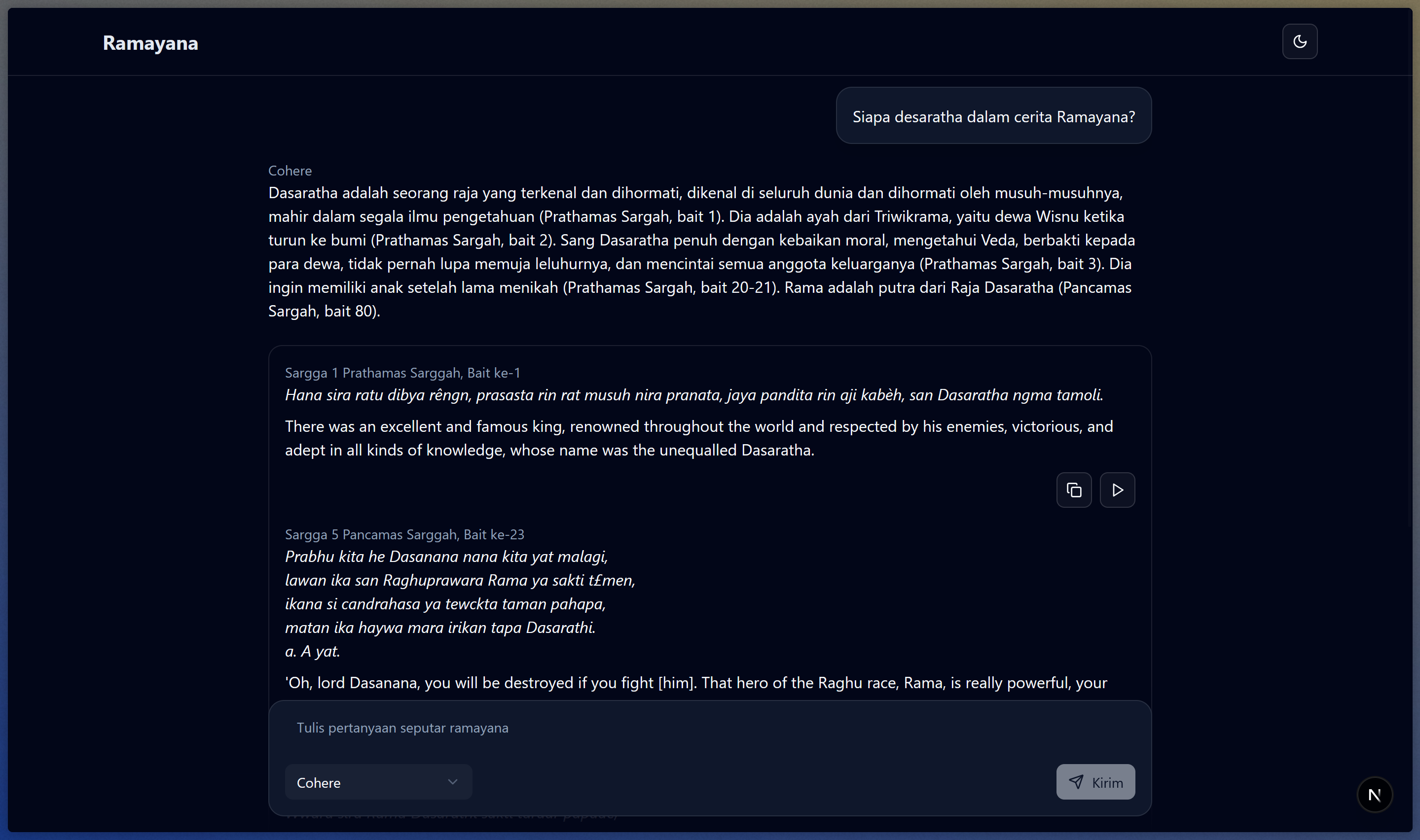 Ramayana AI Chatbot Banner
